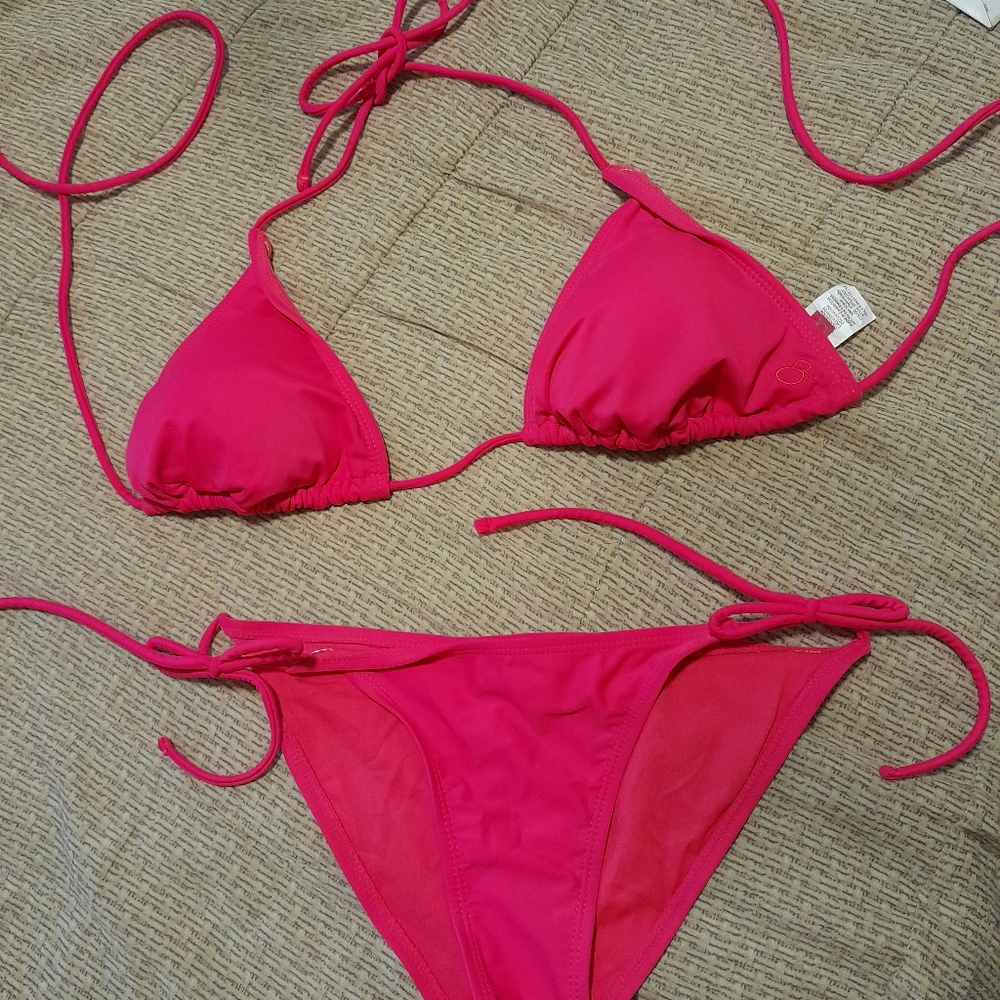 OP Hot Pink Bikini Set